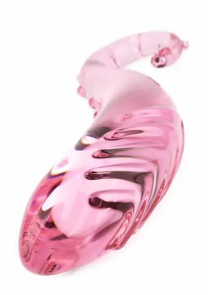 TOYJOY Sparkle G-Spot Wand Glass - Borosilicate, Textured, Clear