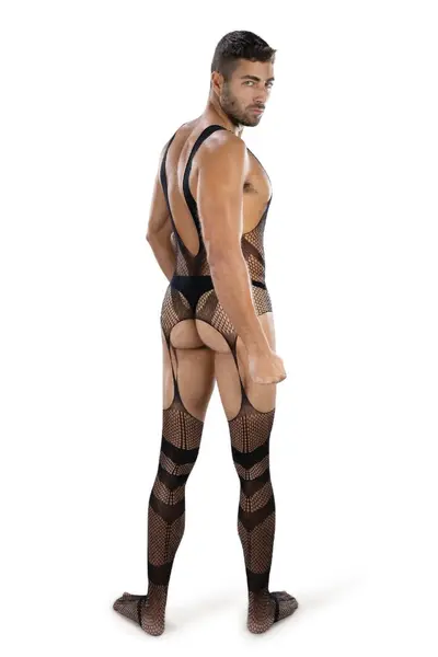 ENVY Web of Lust Fishnet Bodystocking Open Design One Size