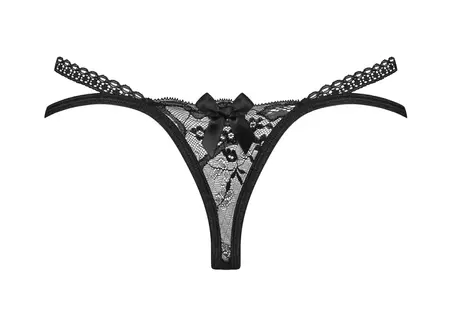 Obsessive Blomentis Black Lace String XL/2XL Double Waistband