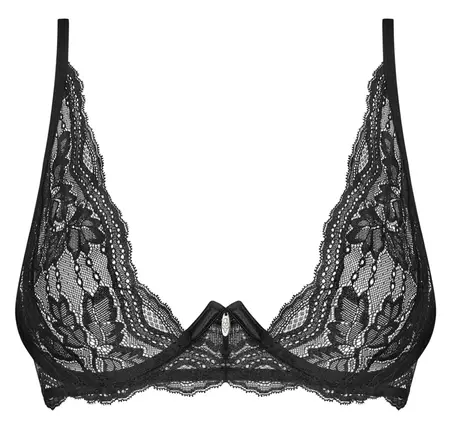 Obsessive Nutris Black Lace Underwired Bra M/L - Adjustable Fit