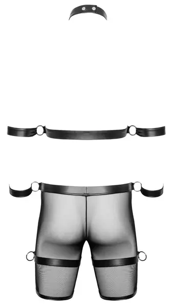 Svenjoyment Bondage Powernet Harness Set with Adjustable Straps S