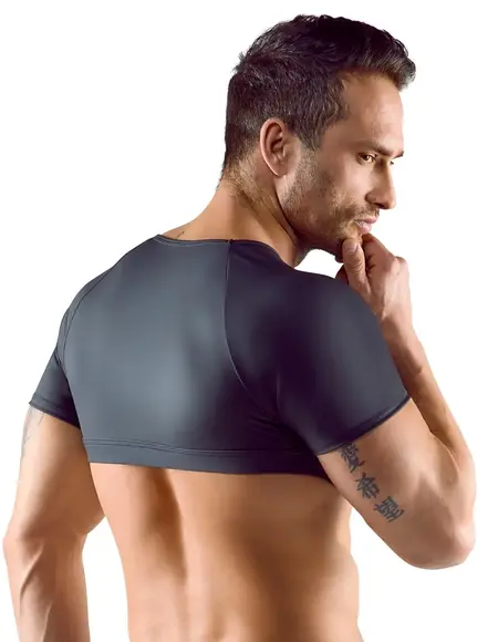 Svenjoyment Crop Top XL Matte Look with Mesh Panel and Adjustable Strap