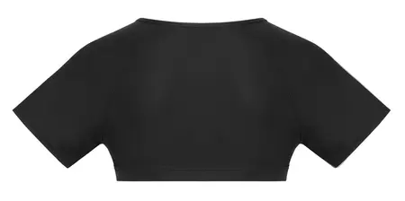 Svenjoyment Black Mesh Crop Top L Matte Look Adjustable Strap