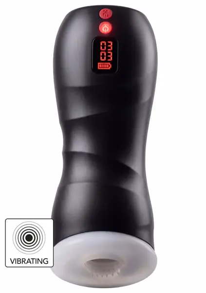 Fusion X Twin Turbo вибриращ мастурбатор, черен, USB-C