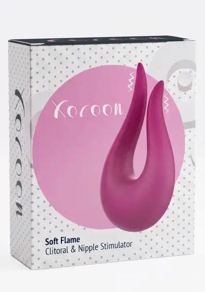 Xocoon Soft Flame Multi-Mode Silicone Stimulator, Waterproof, USB