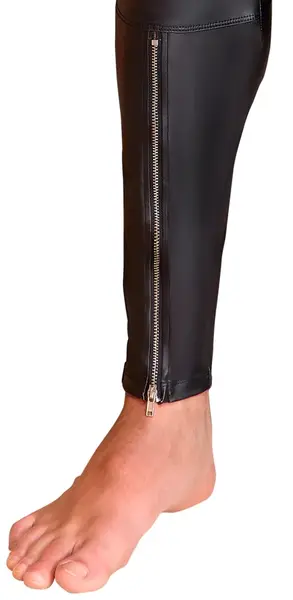 Мъжки матов панталон с няколко ципа и джобове, черен, 2XL