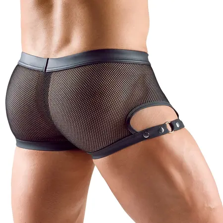 Svenjoyment Net Pants XL Matte Look Adjustable Stud Straps Black