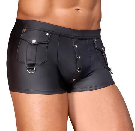 NEK Men's Matte Look Pants S Black with D-Ring Front Pockets