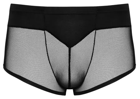 Svenjoyment Men's Black Mesh & Microfibre Pants, Size L, Breathable Design