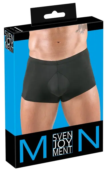 Svenjoyment XL Tight Microfiber Pants with Padded Anatomical Front Black