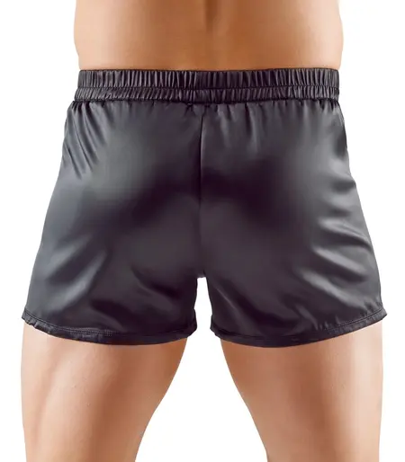 Svenjoyment Men's Satin Boxers Black M - Loose Fit, Elastic Waistband