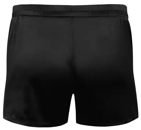 Svenjoyment Men's Satin Boxers Black M - Loose Fit, Elastic Waistband