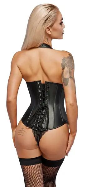 ZADO Lamb Leather Corset CL 2XL - Adjustable Halterneck & Shaping Bones