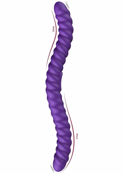 She.E.O Dual-Sided Flexible Vibrator Spiral Texture USB Waterproof