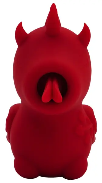Unihorn Blaze Diablo Tongue-Motion Silicone Intimate Device 9cm Red
