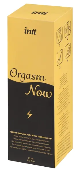 Orgasm Now стимулиращ гел с вибриращ апликатор, тути фрути, 15 мл