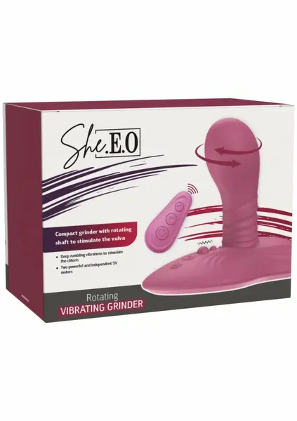 She.E.O Rotating Vibrating Grinder - Dual Motor, Waterproof, Remote Control