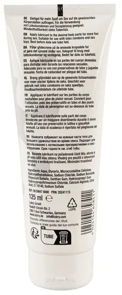HOT GP Sensual Fluid 125ml Water-Based Vegan Formula Clear Gel