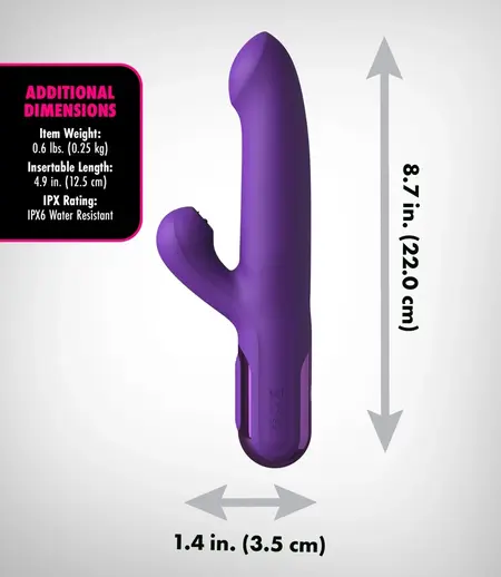 Fantasy For Her Super SoniX Thruster Purple - Dual-Action System 22cm