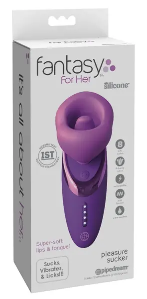 Fantasy For Her Pleasure Sucker Intimate Device Purple 17.8cm