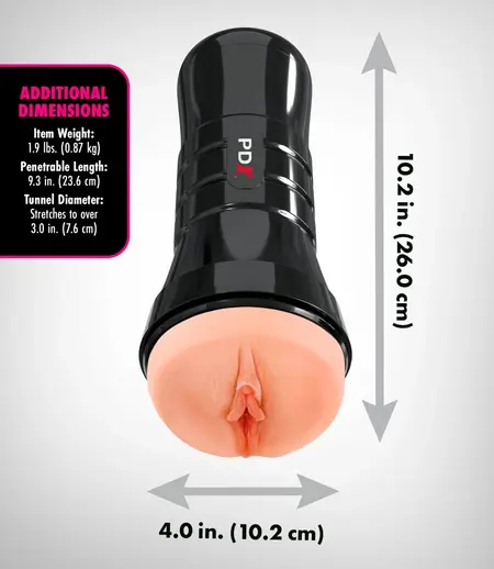 PDX Extreme WetP Super Juicy XXL Intimate Machine 26cm Transparent