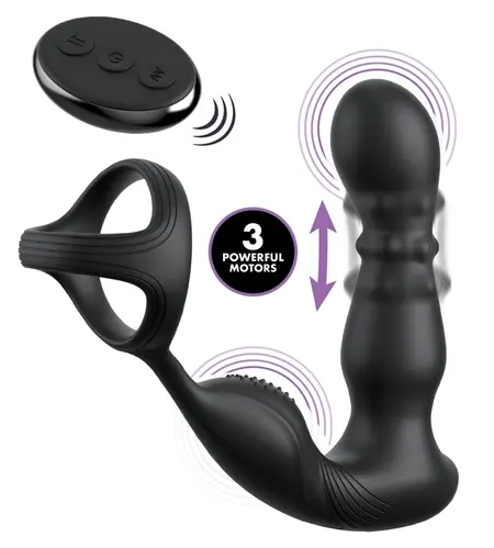 Anal Fantasy Elite Slide & Glide Intimate Silicone System Black 19cm