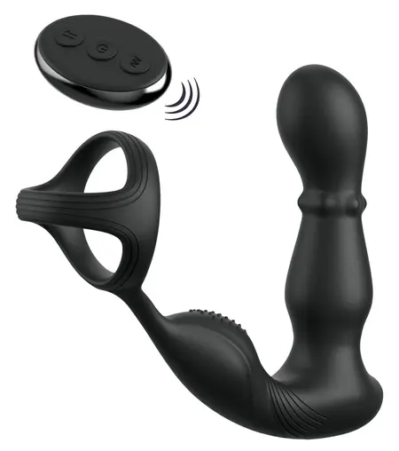 Anal Fantasy Elite Slide & Glide Intimate Silicone System Black 19cm