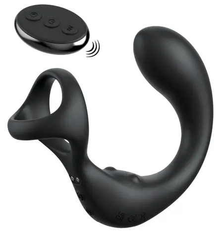 Anal Fantasy Elite Ass-Gasm Taint-Alizer Black Intimate System 14cm
