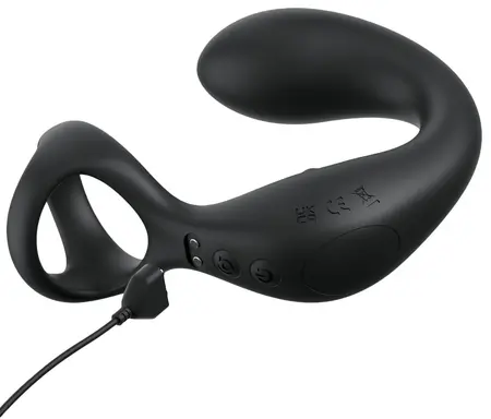Anal Fantasy Elite Ass-Gasm Taint-Alizer Black Intimate System 14cm