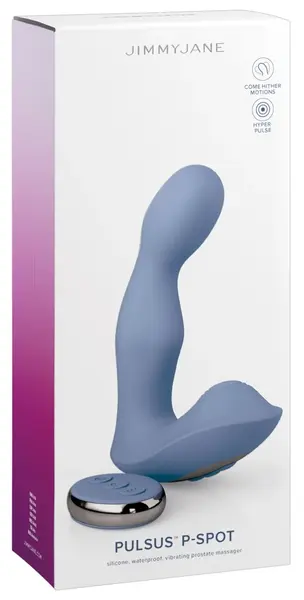 Jimmyjane Pulsus P-Spot Dual Action Silicone Intimate Massager Black