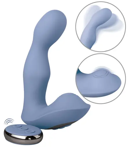 Jimmyjane Pulsus P-Spot Dual Action Silicone Intimate Massager Black
