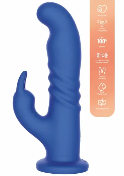 Playhouse Rotating G-Spot Rabbit Vibrator Silicone Rechargeable Pink
