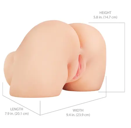 PDX Elite Shake That Ass Intimate Machine Vibrating Skin-Like Torso 2.9kg