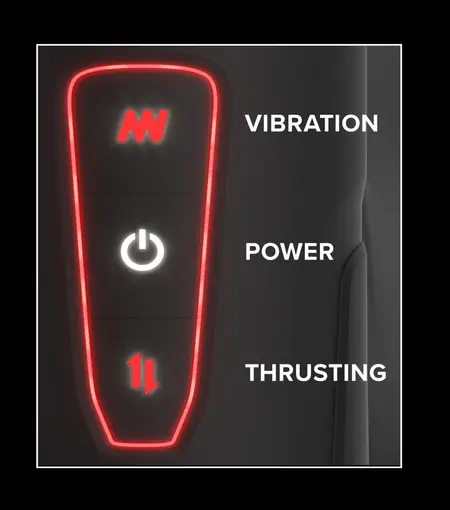 PDX Elite Milk Me Hotter Intimate Device Black Warming & Vibration 26.7cm