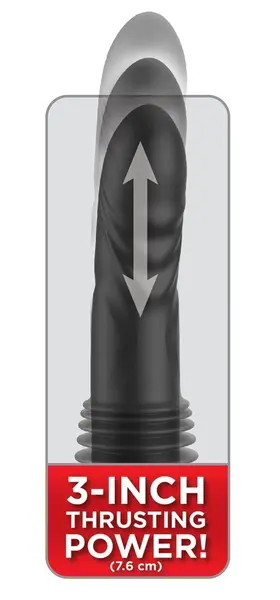 Fetish Fantasy Series Ultimate Silicone Thruster, 36.8 cm, Suction Cup, Black
