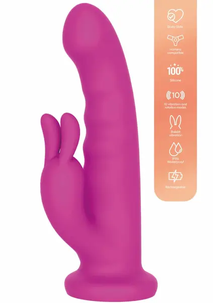 Playhouse Rotating Rabbit Vibrator Silicone Multi-Mode Waterproof Pink
