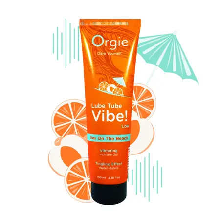 Orgie Lube Tube Vibe Tropical Intimate Gel Sex On The Beach 100ml