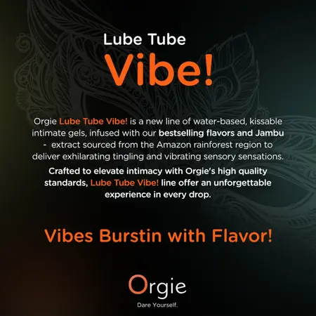 Orgie Lube Tube Vibe Tropical Intimate Gel Sex On The Beach 100ml