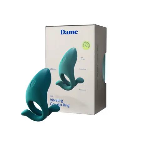 Dame Hug Adjustable Silicone Intimate Ring USB-C Waterproof Fir Green