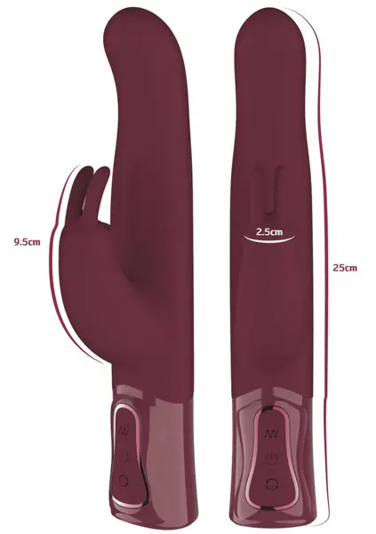 She.E.O Thick Rotating Rabbit Vibrator 360° Dual Motor USB Waterproof