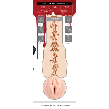 Fleshlight Fantasy Lilith Fukumoto Shokushu Sleeve Beige 25cm