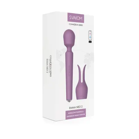 Svakom Emma Neo 2 Pink - App-Controlled Heating Wand Massager