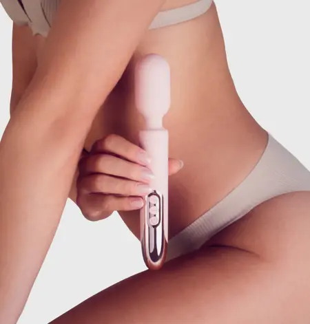 Kiiroo ProWand Pink - Intimate Wand Vibrator with LED Display, Silicone