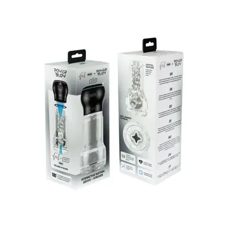 Kiiroo Feel Crystal Pocket Intimate Device + PowerBlow Black Set