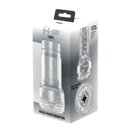 Kiiroo Feel Crystal Pocket Intimate Device Black - Compact Transparent Design