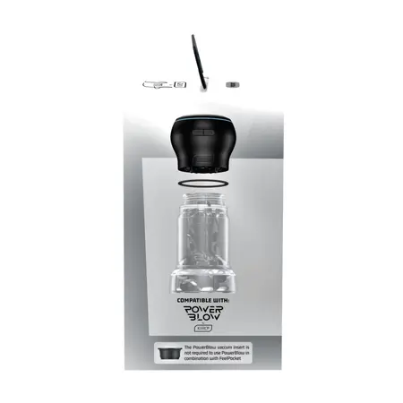 Kiiroo Feel Crystal Pocket Intimate Device Black - Compact Transparent Design