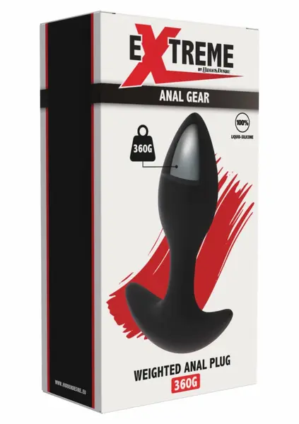 Hidden Desire Extreme Weighted Anal Plug 360g Silicone Safety Base