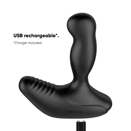 Nexus Revo Stealth App Enabled Black - Rotating Prostate Model, 95mm