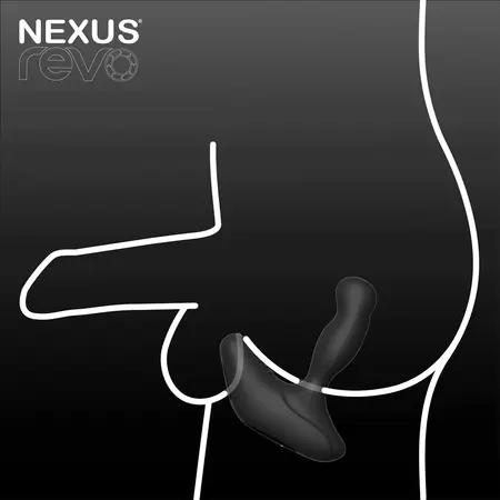 Nexus Revo Stealth App Enabled Black - Rotating Prostate Model, 95mm