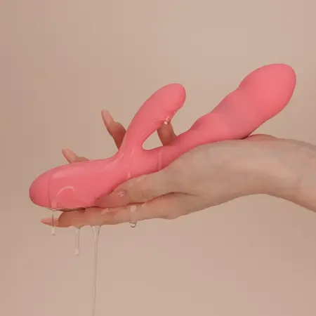 Svakom Avery Strawberry Pink Intimate Thrusting Device Silicone